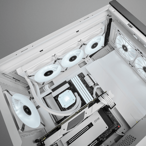 Corsair ML120 LED Elite 120mm White LED Cabinet Fan (Single Pack - White Frame)